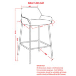 Serendipity 26" Velvet Counter Stool (Set of 2)