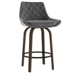 Dynamism 26" Velvet Swivel Stool (Set of 2)