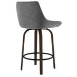 Dynamism 26" Velvet Swivel Stool (Set of 2)