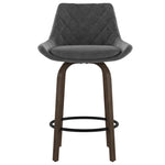 Dynamism 26" Velvet Swivel Stool (Set of 2)