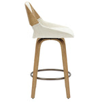 Halo 26" Fabric Swivel Counter Stool