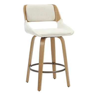 Halo 26" Fabric Swivel Counter Stool