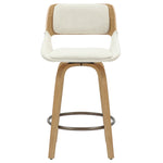 Halo 26" Fabric Swivel Counter Stool
