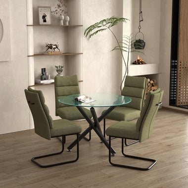 Silhouette/Bastion Five-Piece Dining Set