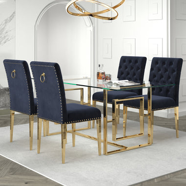 Adonis/Sapphire Five-Piece Dining Set