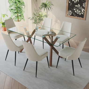 Shadow/Kismet Seven-Piece Dining Set