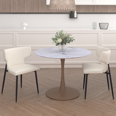 Zircon/Ebony Three-Piece Dining Set