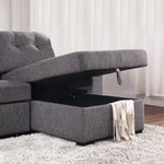 Titan 93.25" Sofa Bed with Storage