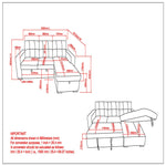 Titan 93.25" Sofa Bed with Storage