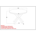 Celestial 46" Round Dining Table