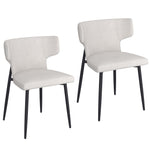Ebony Fabric Dining Chair (Set of 2)