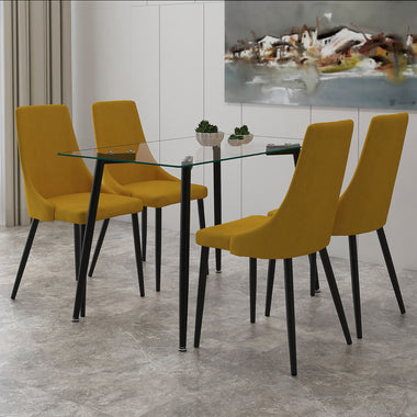 Allure/Versailles Five-Piece Dining Set