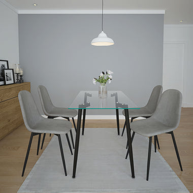 Allure/Opal Five-Piece Dining Set