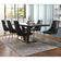Noir/Aura Seven-Piece Dining Set