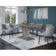 Noir/Blanco Seven-Piece Dining Set