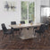 Noir/Sterling Seven-Piece Dining Set