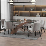 Aurora/Blanco Seven-Piece Dining Set