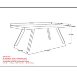 Radiant Rectangular Coffee Table