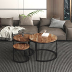 Dominion Three-Piece Round Coffee Table Set