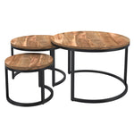 Dominion Three-Piece Round Coffee Table Set