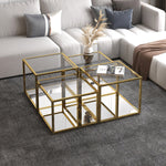 Chateau Four-Piece Multi-Tier Coffee Table Set