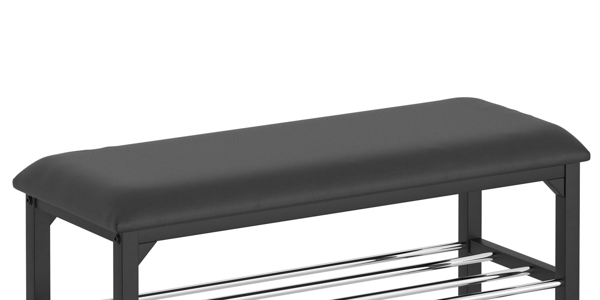 Synergy Two-Tier Bench: Compact Entryway Seating with Shoe Storage ...