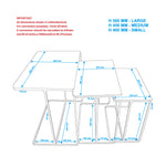 Brilliance Three-Piece Accent Table Set