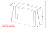 Cerulean Console Desk