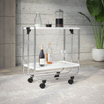 Tranquil Two-Tier Folding Bar Cart
