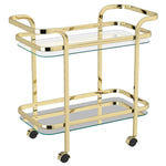 Quartz Two-Tier Bar Cart