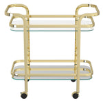 Quartz Two-Tier Bar Cart