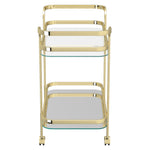 Quartz Two-Tier Bar Cart