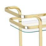 Quartz Two-Tier Bar Cart