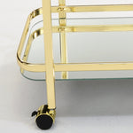 Quartz Two-Tier Bar Cart